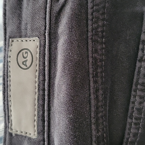 AG The Legging Super Skinny Grey Velvet - Picture 9 of 11